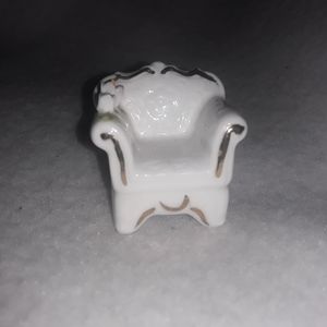 Maruri Masterpiece Bone China Dollhouse Furniture Chair Vintage